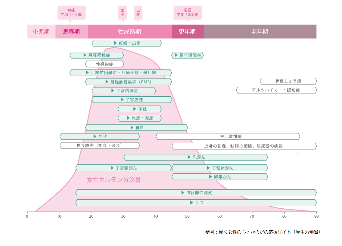 女性の健康の画像