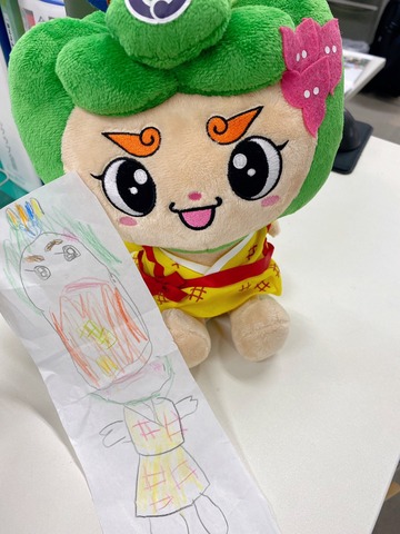 なずなちゃんからのプレゼントとはえるんの画像