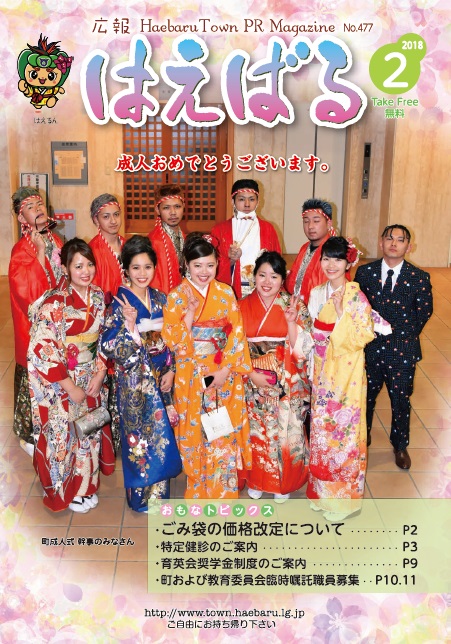 『広報はえばる』2018年2月号の画像