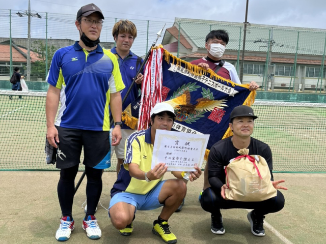 ソフトテニス男子　優勝　兼城
