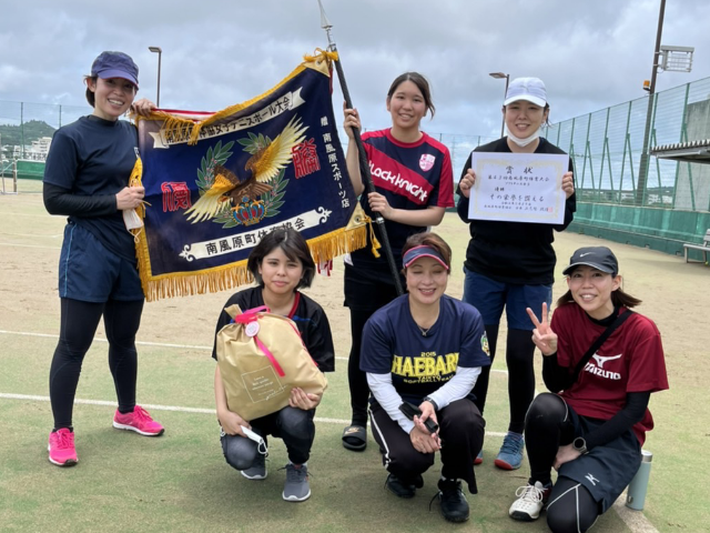 ソフトテニス女子　優勝　山川