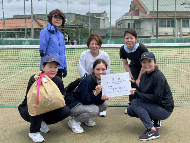 ソフトテニス女子　準優勝　兼城