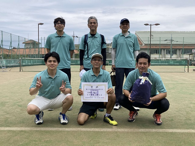 テニス男子準優勝