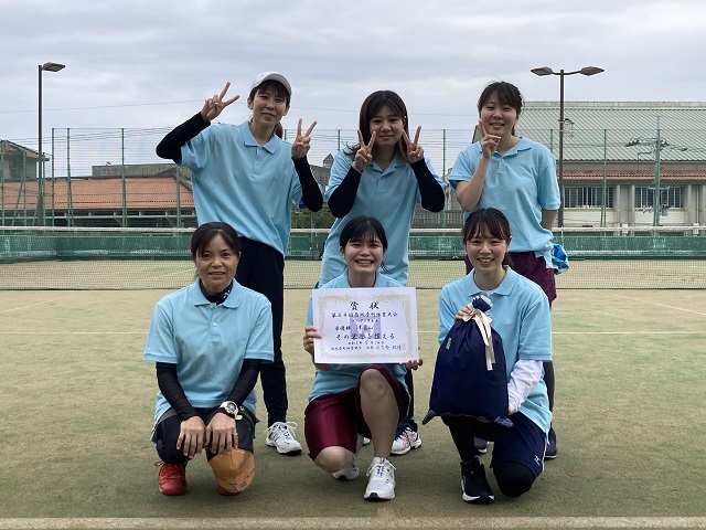 テニス女子準優勝