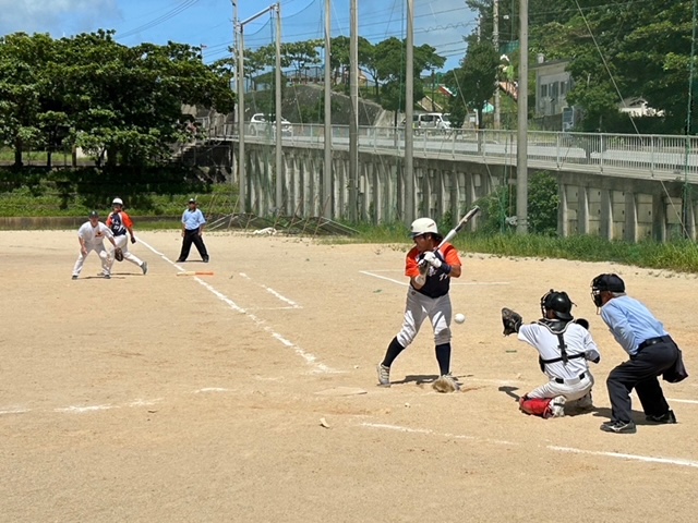 暑い日差しの中、熱い試合でしたの画像