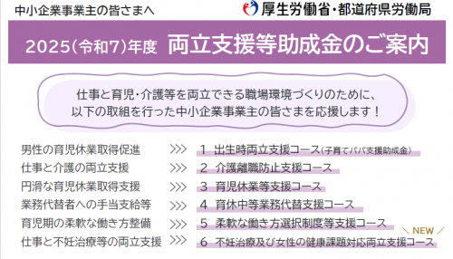 令和7年度両立支援等助成金