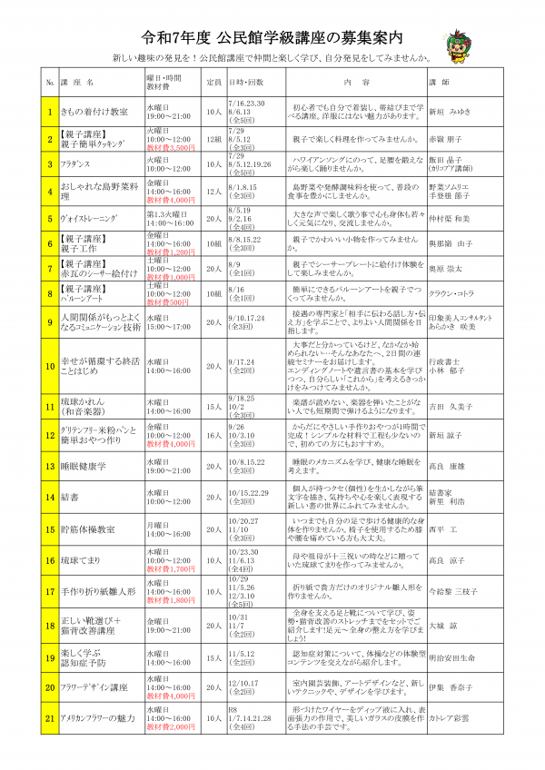 R7講座一覧