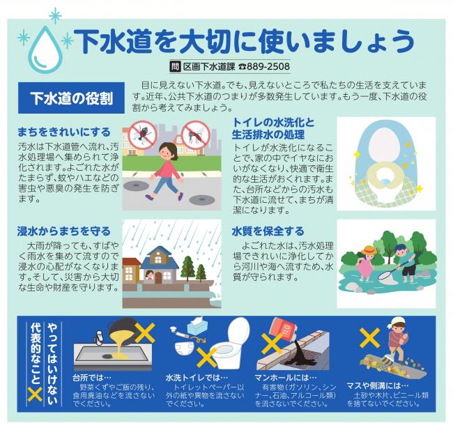 下水道を大切に使いましょう
