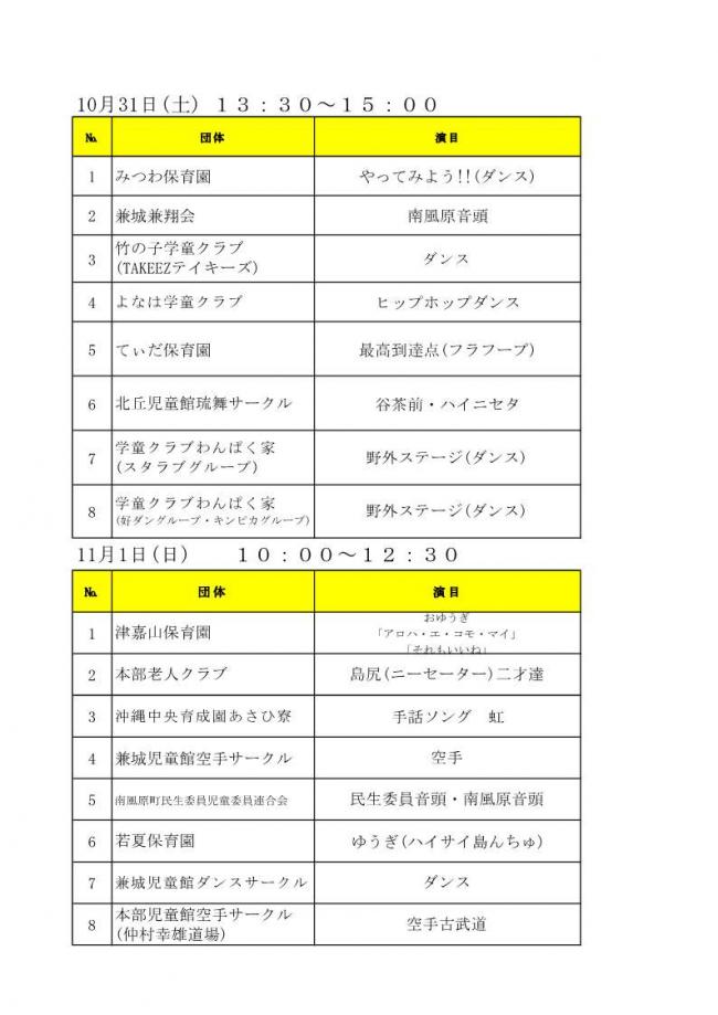 福祉施設団体・児童館舞台発表(2026)