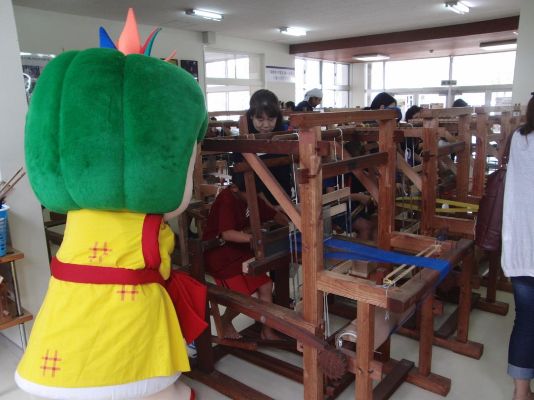 ふれあいかすり体験教室