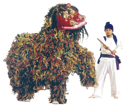 神里の獅子舞の画像