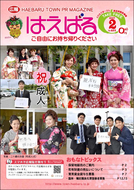 『広報はえばる』2017年2月号の画像