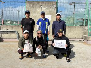 男子ソフトテニス準優勝