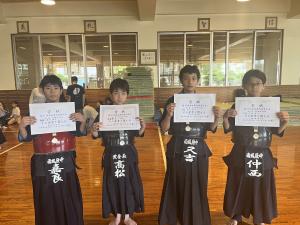 剣道大会 中学生男子の部結果
