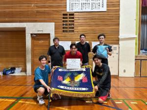 男子バドミントン優勝