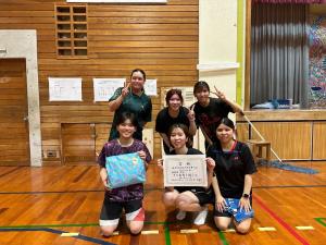 女子バドミントン準優勝