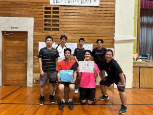 男子バドミントン準優勝